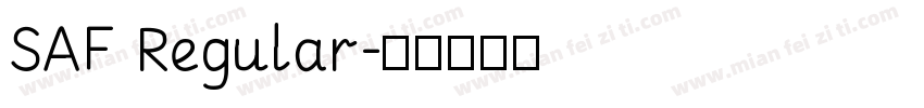SAF Regular字体转换